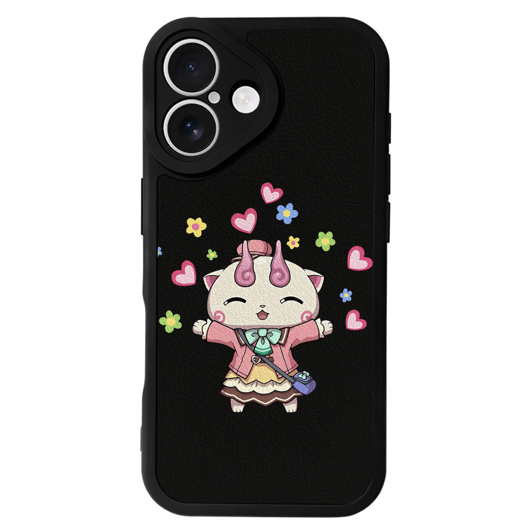 （画像用） 妖怪ウォッチ Yo-kai Watch 【iPhone 16シリーズ対応】シリコンスマホケース（レザー調） 材質：シリコン